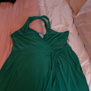 Ashley Graham Teal Dress